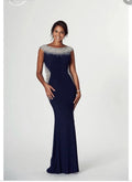 Tiffany’s Izzy size 6 black Long Evening Dress