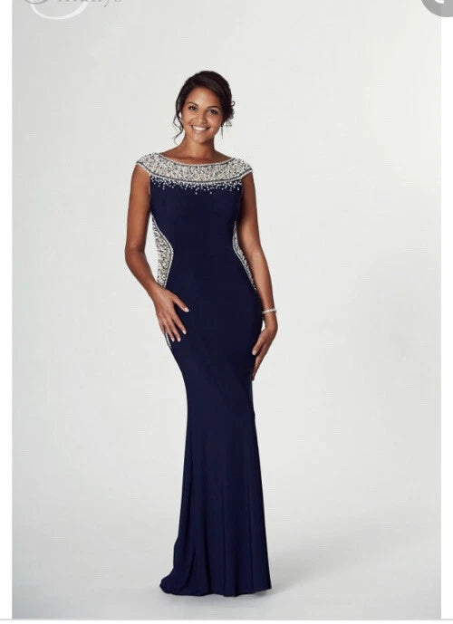 Tiffany’s Izzy size 6 black Long Evening Dress
